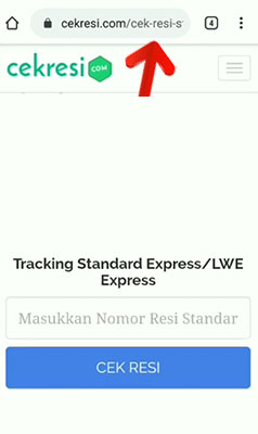 Tracking standard shopee express Cek Resi