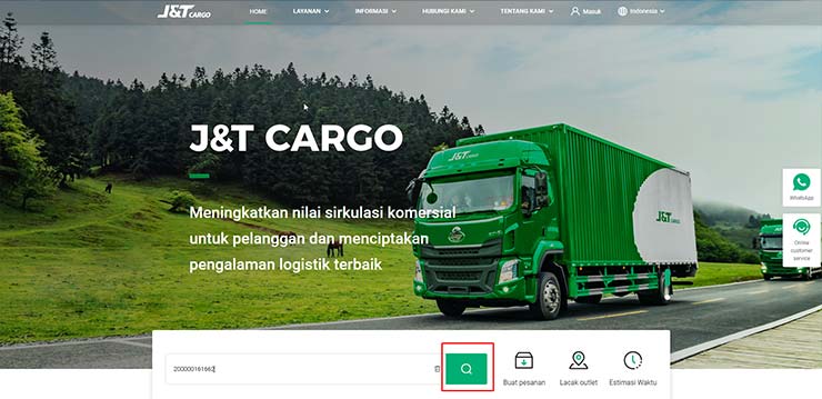 lacak J&T Cargo