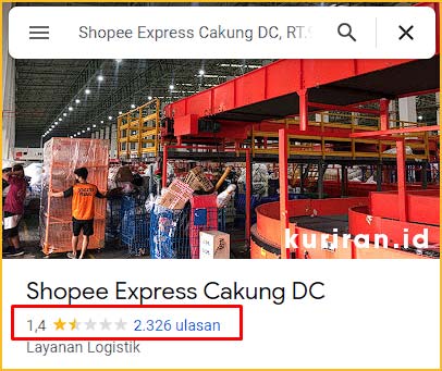 Ulasan Shopee Express Cakung DC